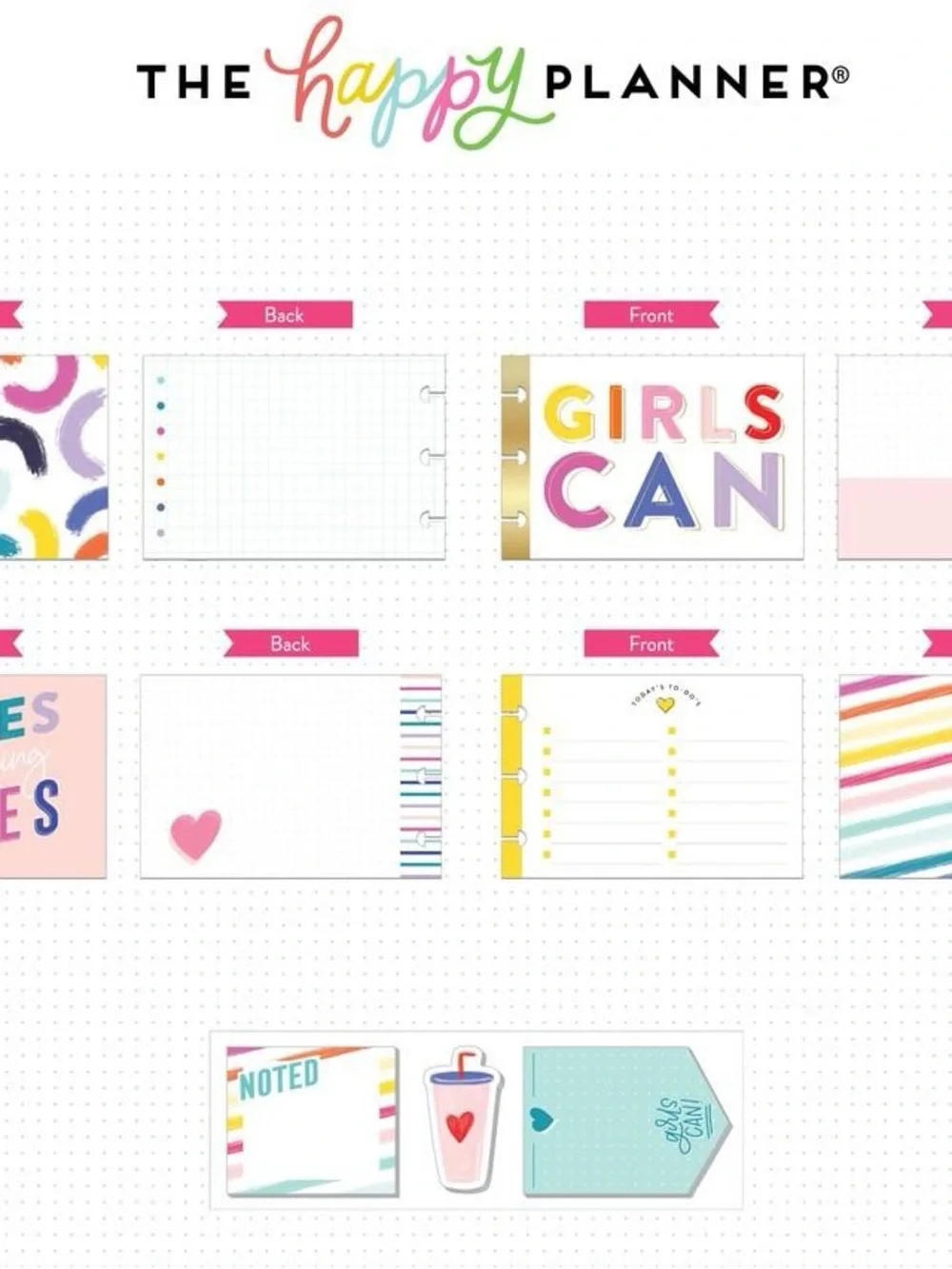Happy Planner Girl The Encourager 359-Piece Sticker & Sticky Note Accessory Pack